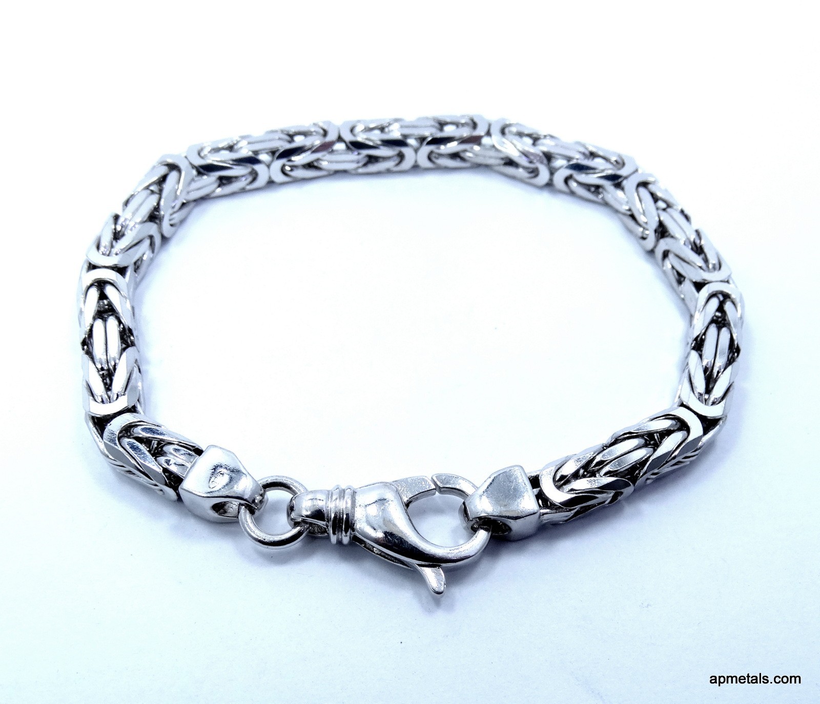 DOLAN BULLOCK db Turkish style BYZANTINE Link 925 Sterling Silver 8.5″ Bracelet