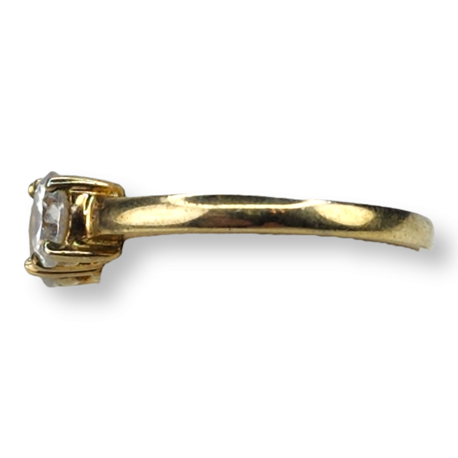 Ross Simons Vintage Sterling Silver 925 Gold Vermeil Cubic Zirconia Ring Size 8