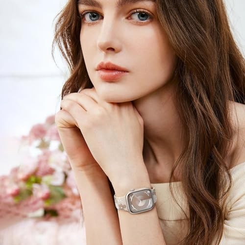 Witzon Floral Band 38mm/40mm/41mm/(42mm-series 11 10) Flower Starlight