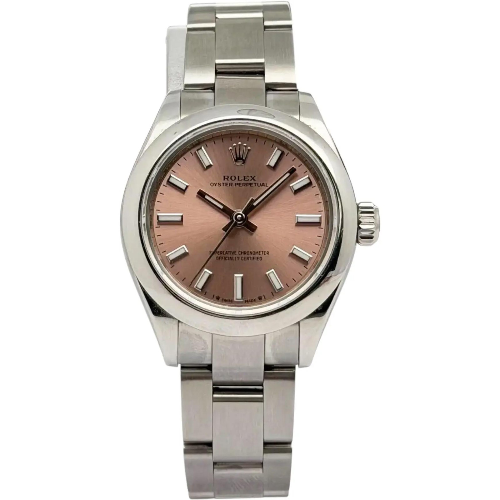 Rolex Oyster Perpetual 28mm Steel Pink Dial Automatic Lady’s Watch 276200