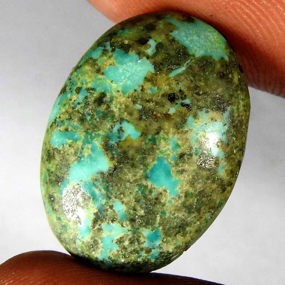Natural Sky Blue Larimar Oval Cabochon Loose Gemstone 14.55 Ct 21x15x5