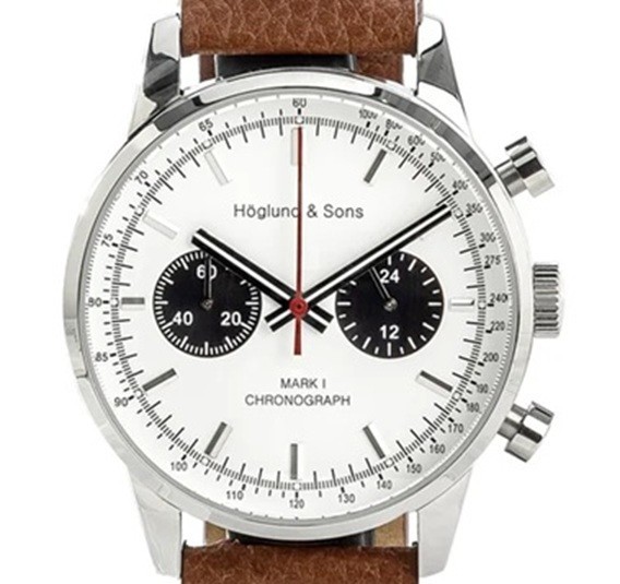 Höglund & Sons Mark I Chronograph, Seiko Mechaquartz Movement, Exc. Cond.