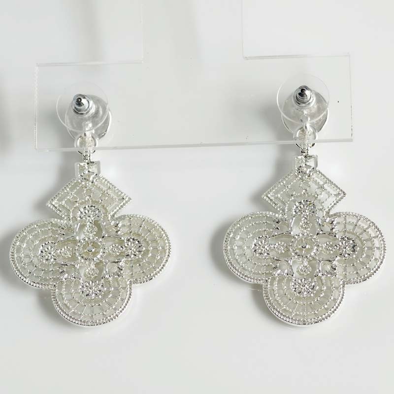 New Cabi Floral Statement Drop Earrings Chic Women Party Vacation Jewelry Gift