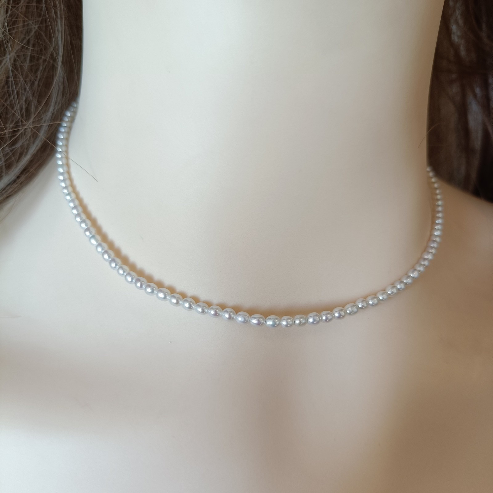 Tiny Real Pearl Choker Necklace | Gold Filled 2-3mm Dainty Bridal Jewelry