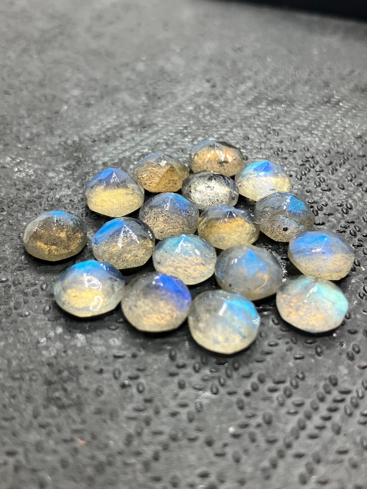 AAA Natural Labradorite Moonstone Round Cut Loose Gemstone For Making Jewelry