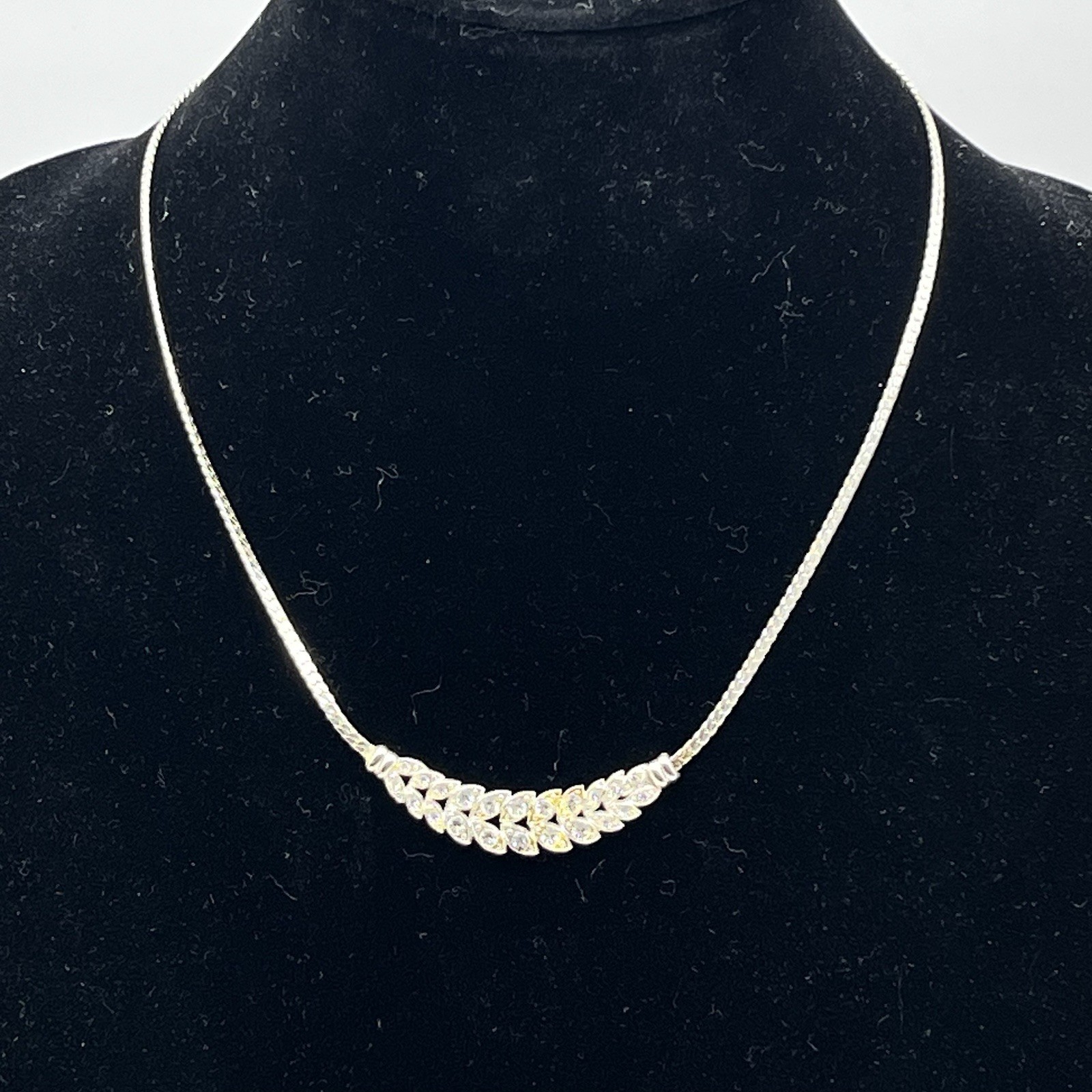 Rhinestone Jewelry Set Necklace Bracelet Bridal Wedding