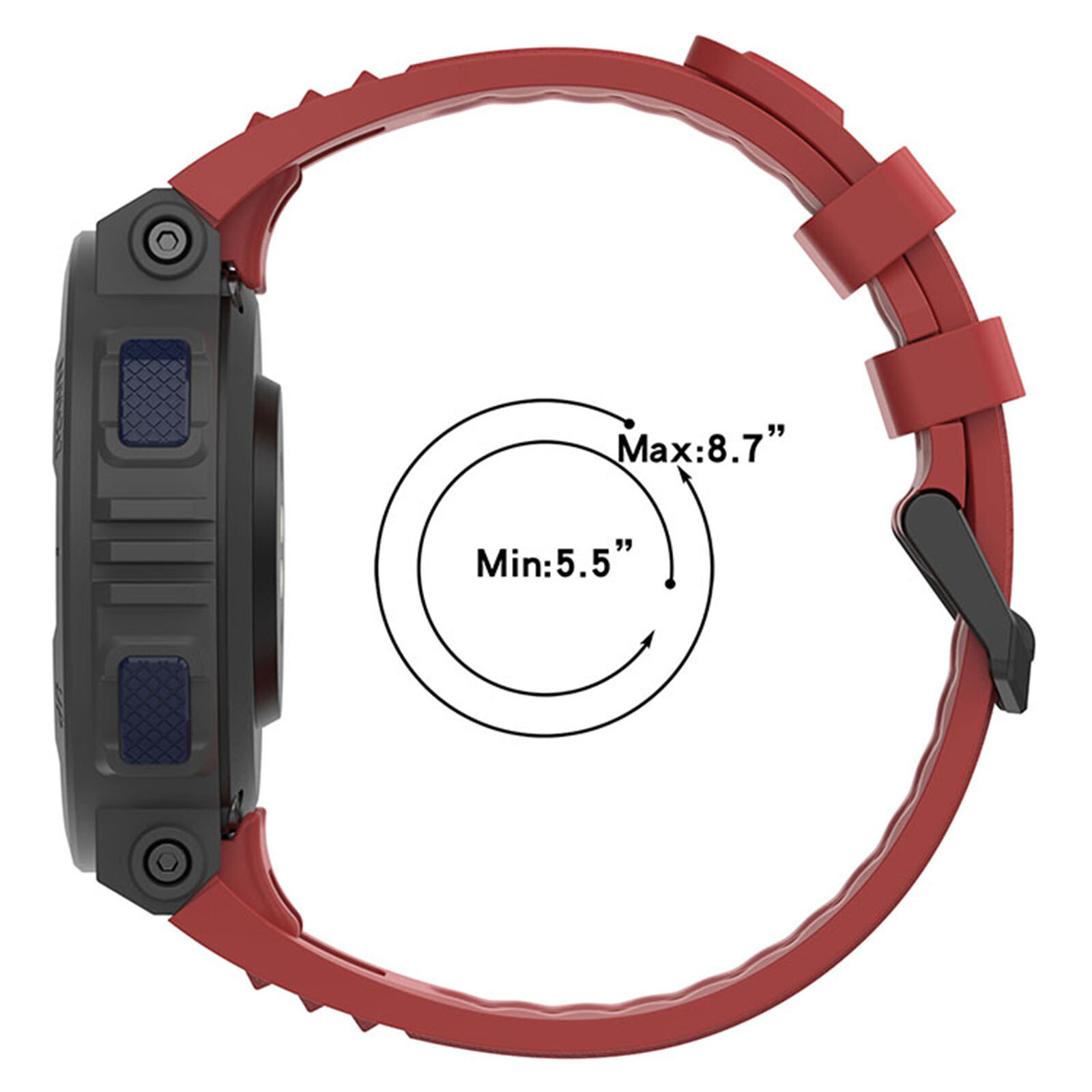 Multi-color Optional Silicone Watch Strap Part For Amazfit Active Edge（A2212）