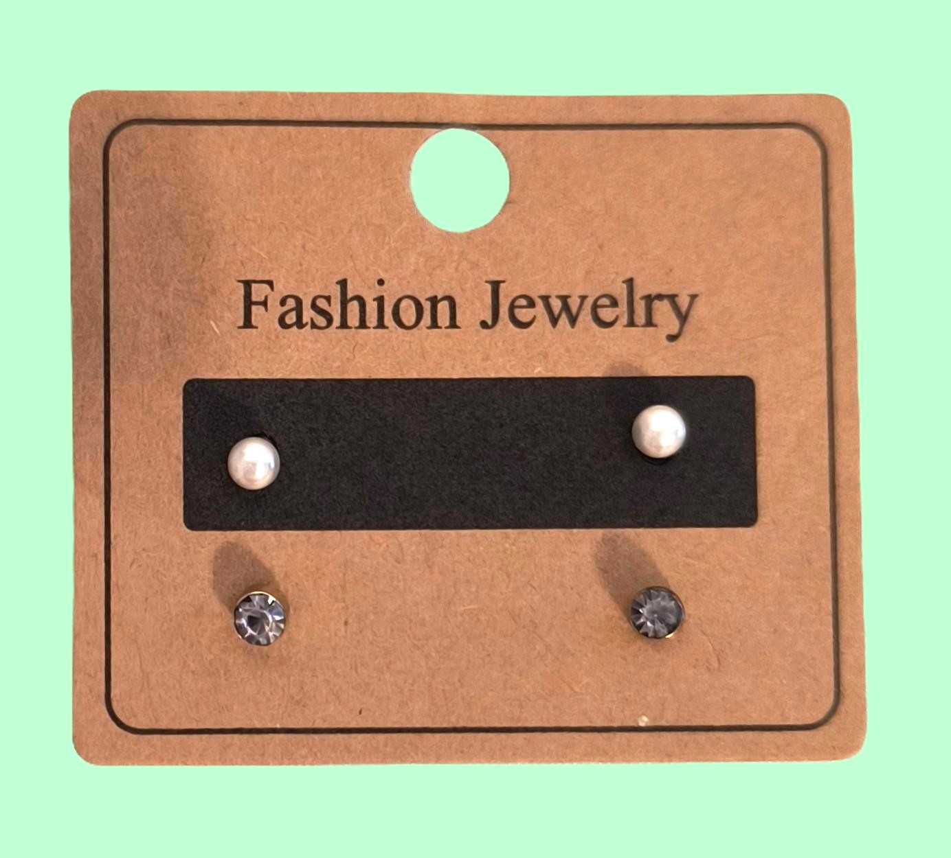New Fashion Jewelry 2 Girls Petite Stud/Post Earrings Imitation Pearls Crystals