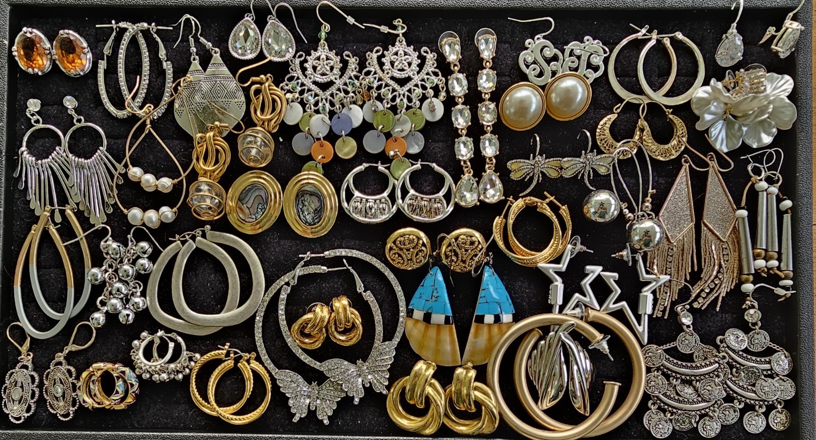 HUGE Vintage Earring Lot of 292 Pairs — Perfect for Individual Sale!