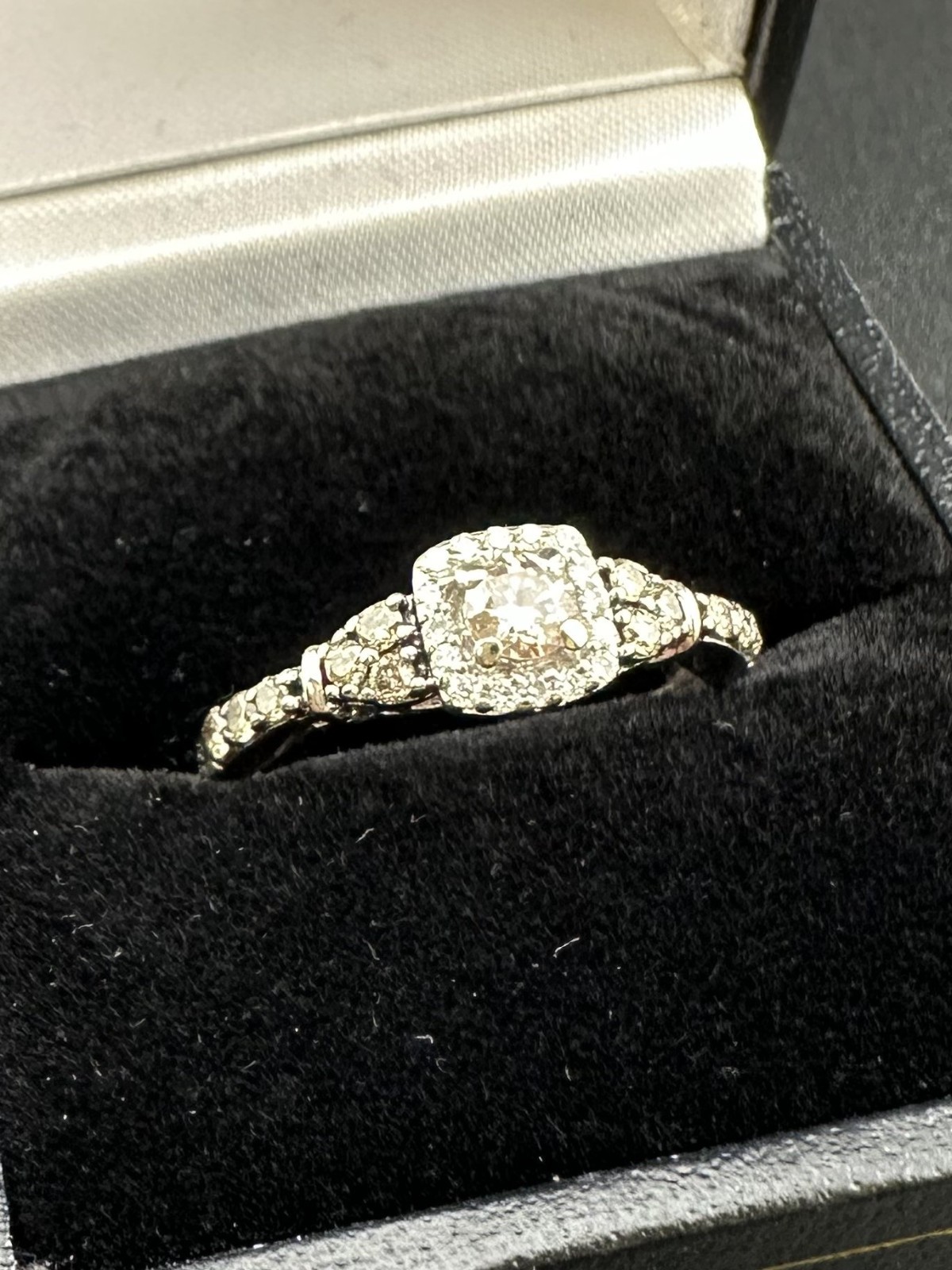 Le Vian 14k White Gold Chocolate Diamond Ring 3/8ctw 1.9dwt 3.0g
