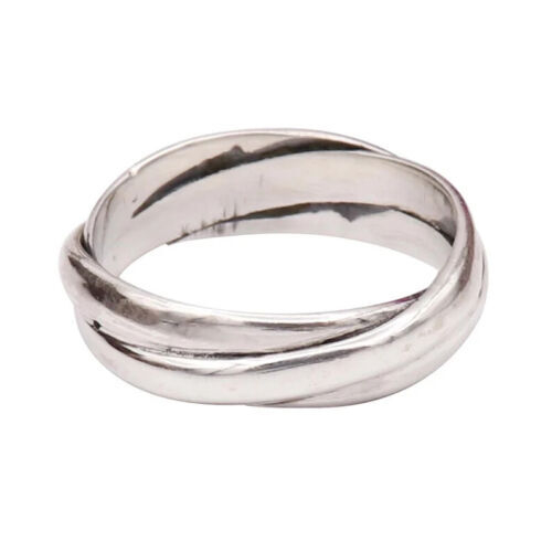 Solid 925 Sterling Silver Band & Spinner Handmade Jewelry Ring All Size BB-9