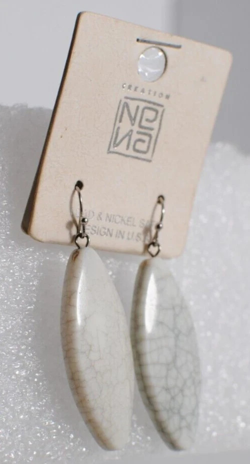 Creations Dangel Lightweight Stone Diamond Shape Earrings Lead and Nickel Safe