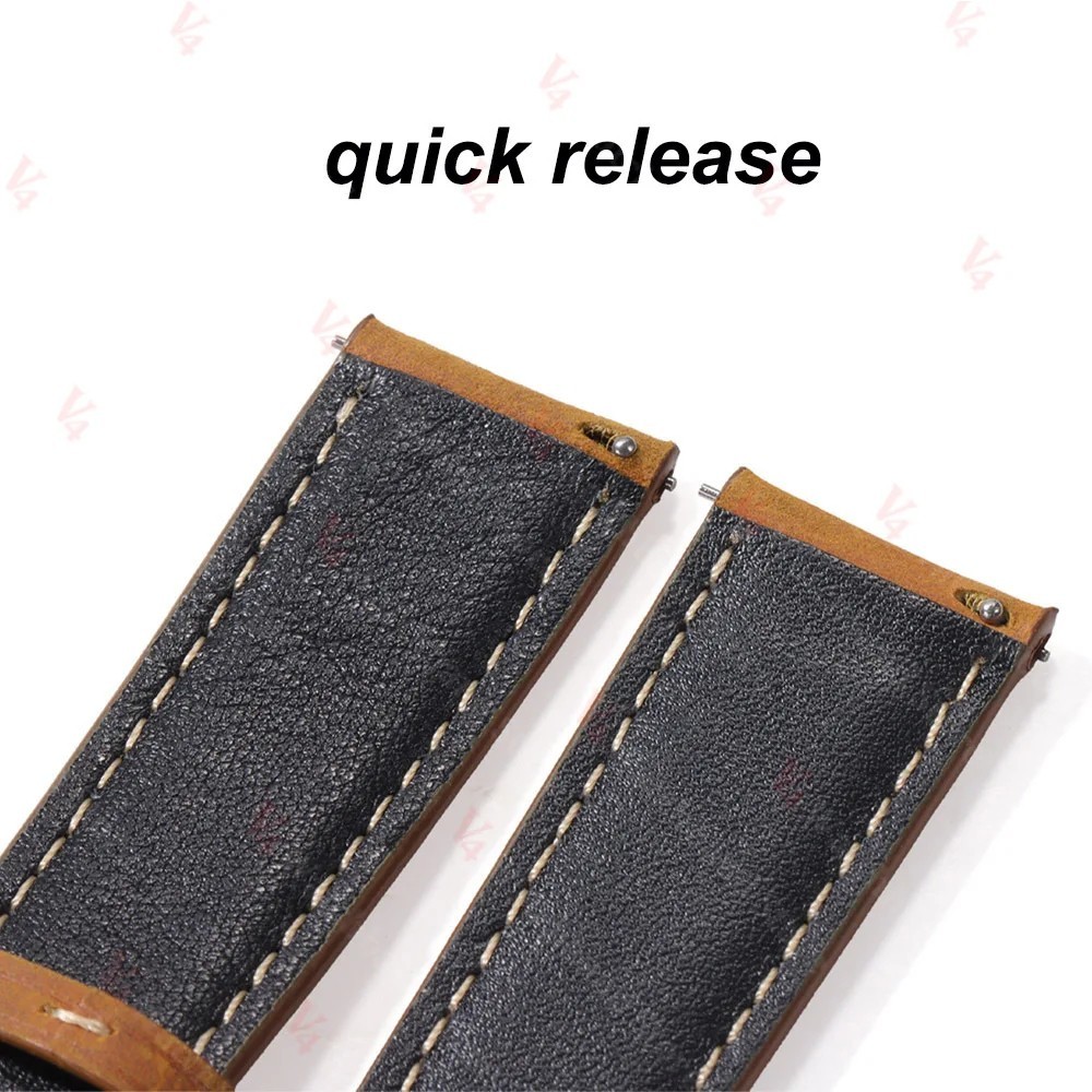Genuine Calfskin Leather Watch Band 18mm 20mm 22mm 24mm Butterfly Buckle Strap