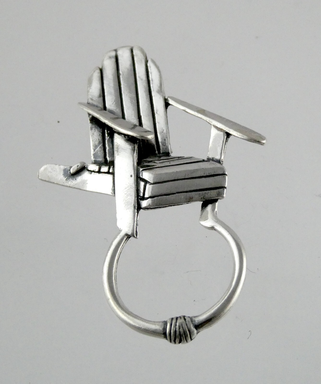 Vintage Sterling Silver Adirondack Chair Pin or Brooch 6g 2 Inch Length