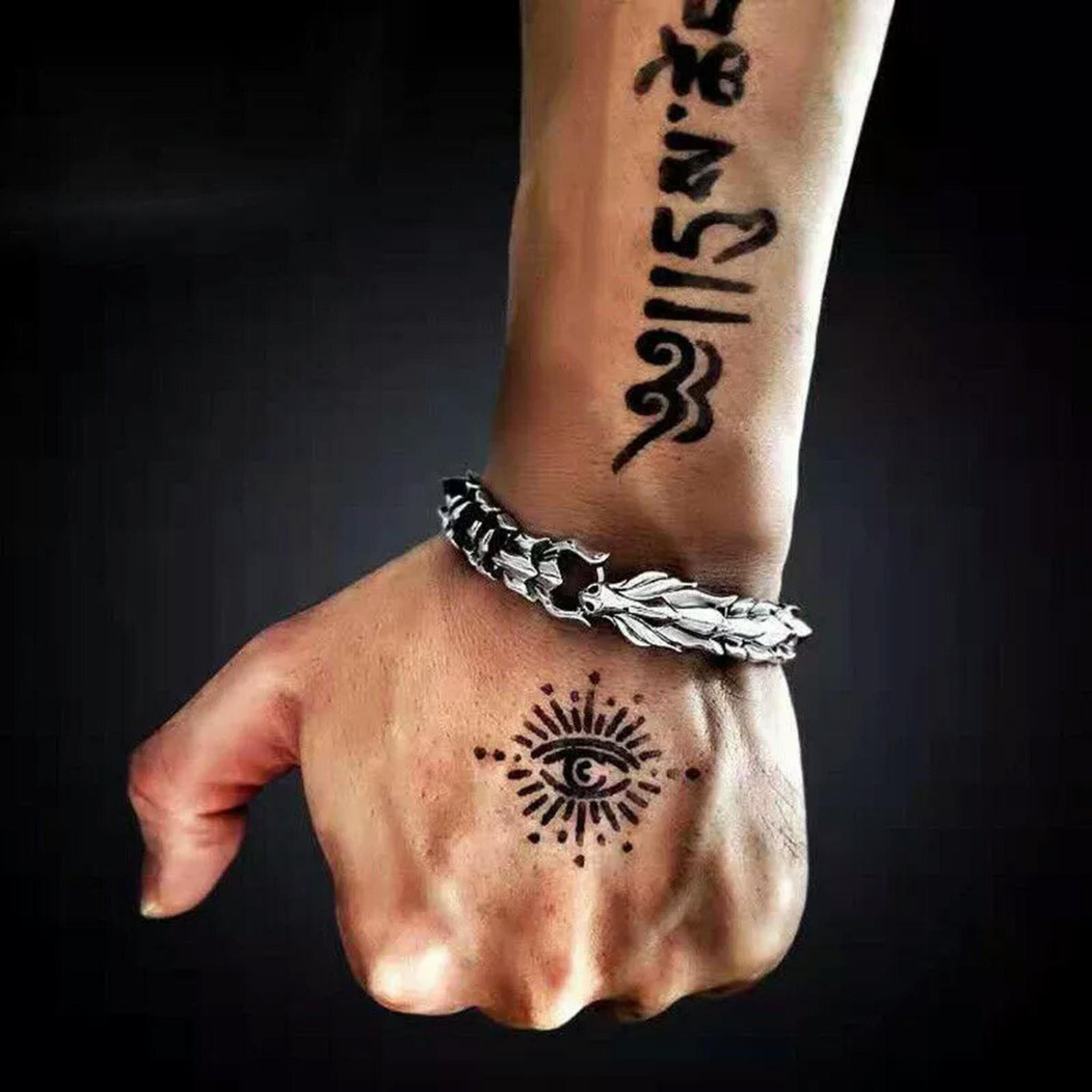 BESTSELLER Viking Stainless Steel Dragon Chain Wristband Mens Punk Bracelet