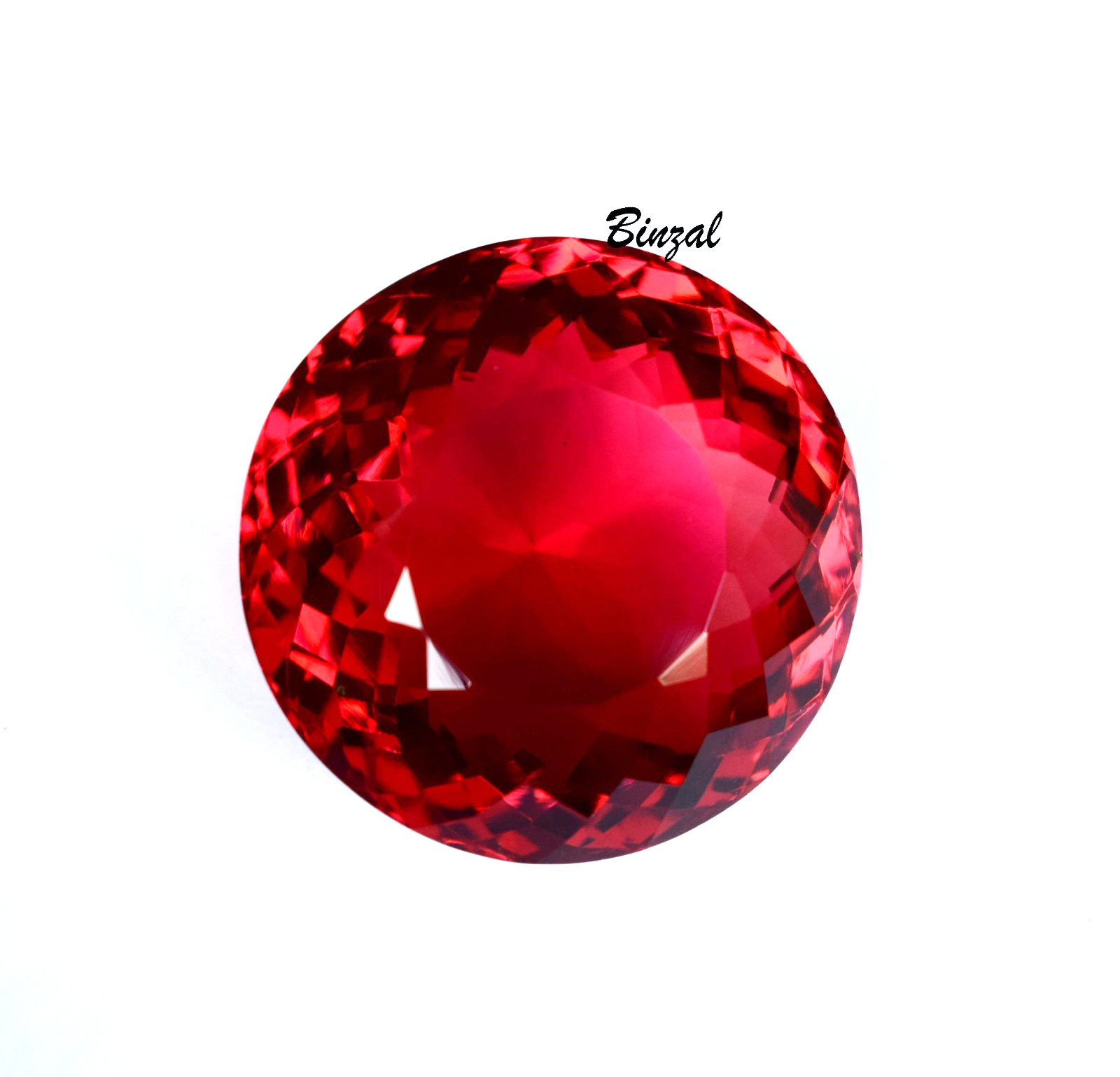 Most Rarely Find Natural Ruby 58-60 CT Round Cut Blood Red Ruby Loose Gemstone