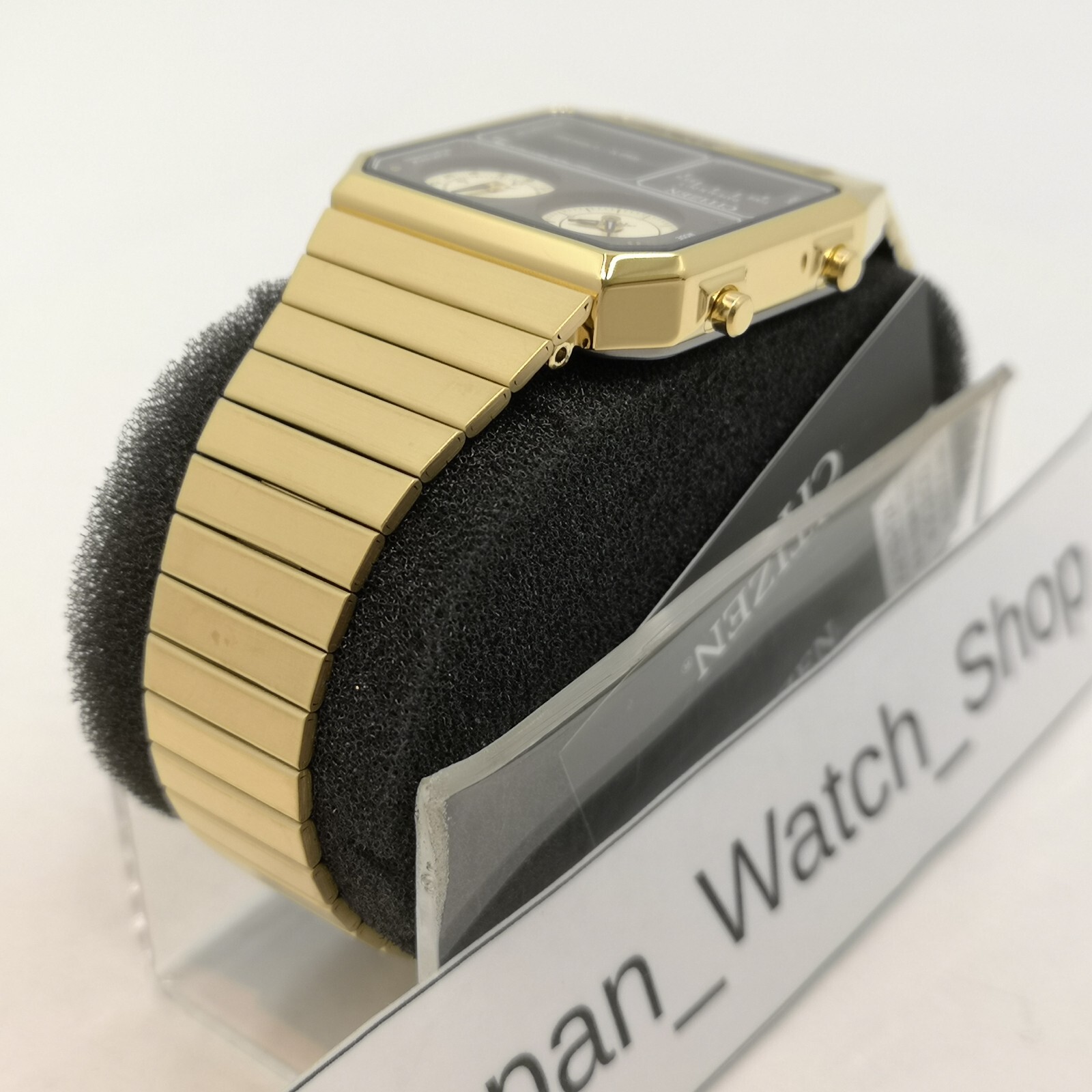 CITIZEN ANA-DIGI TEMP JG2103-72X Brown Gold Reproduction Men’s Watch New in Box