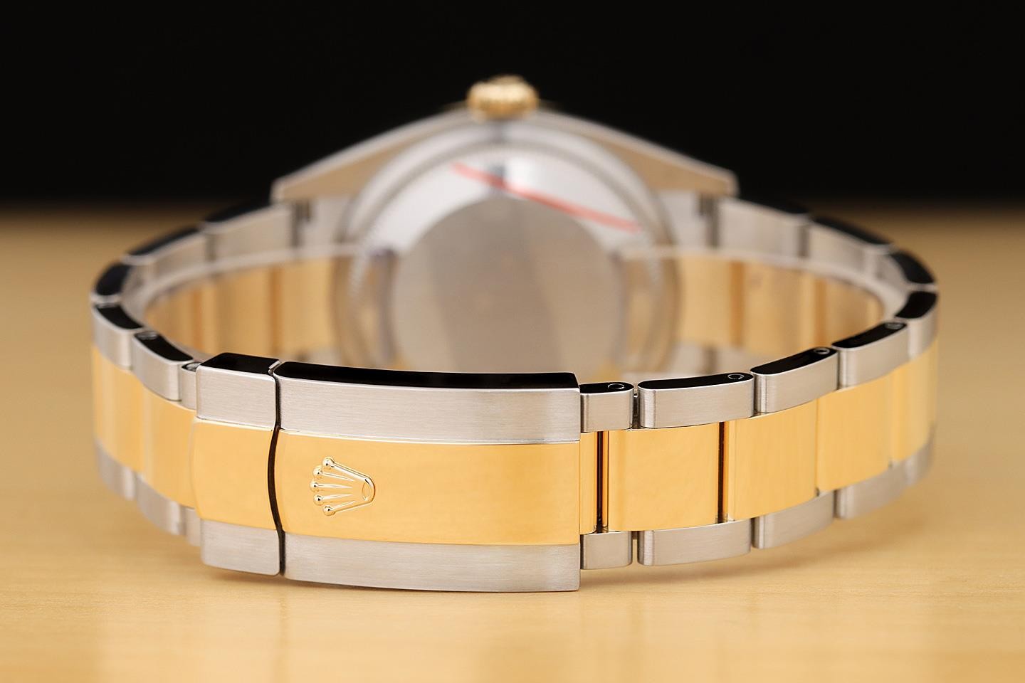 2019 CARD ROLEX DATEJUST 126233 18K YELLOW GOLD STEEL 36MM 2TONE CHAMPAGNE WATCH
