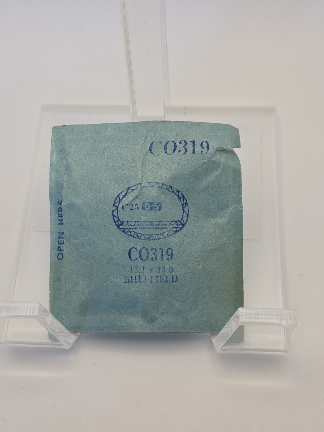 G-S Watch Crystal CO319 Sheffield 17.1X13.0