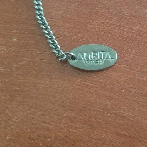 AMRITA SINGH Aqua/Coral Color Cabochons & Rhinstone Floral Necklace Black Chain