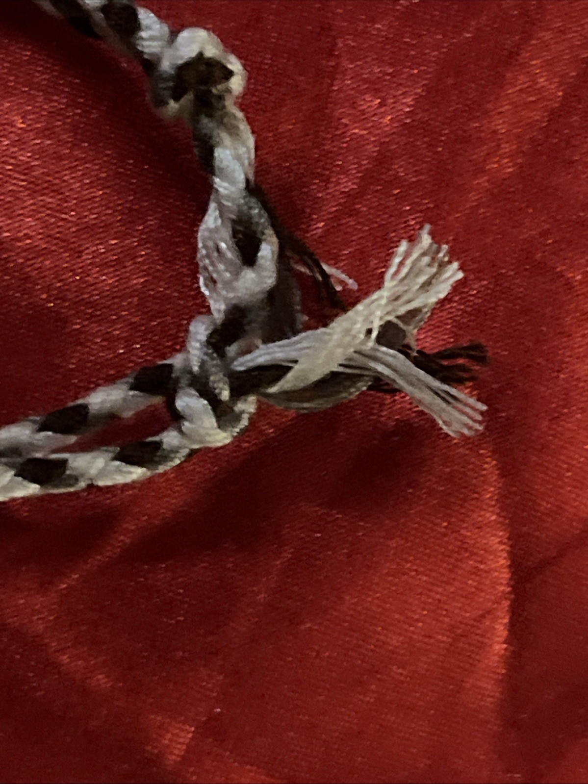 NEW BOHO BRAID THREAD FRIENDSHIP BRACELET ADJUSTABLE KNOT WHITE BROWN GRAY NIP