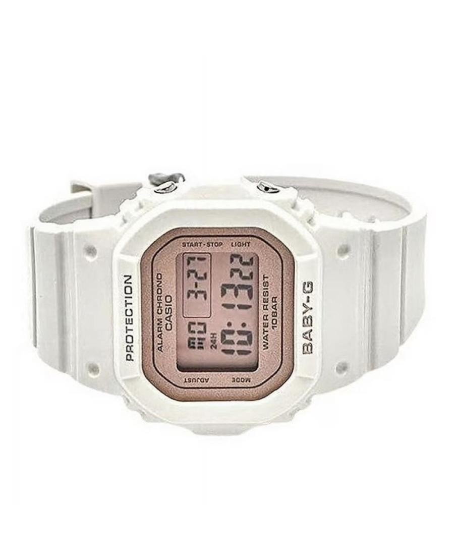 CASIO Child Digital Quartz Casual Watch Classic Dress Pink Dial Waterproof Recta