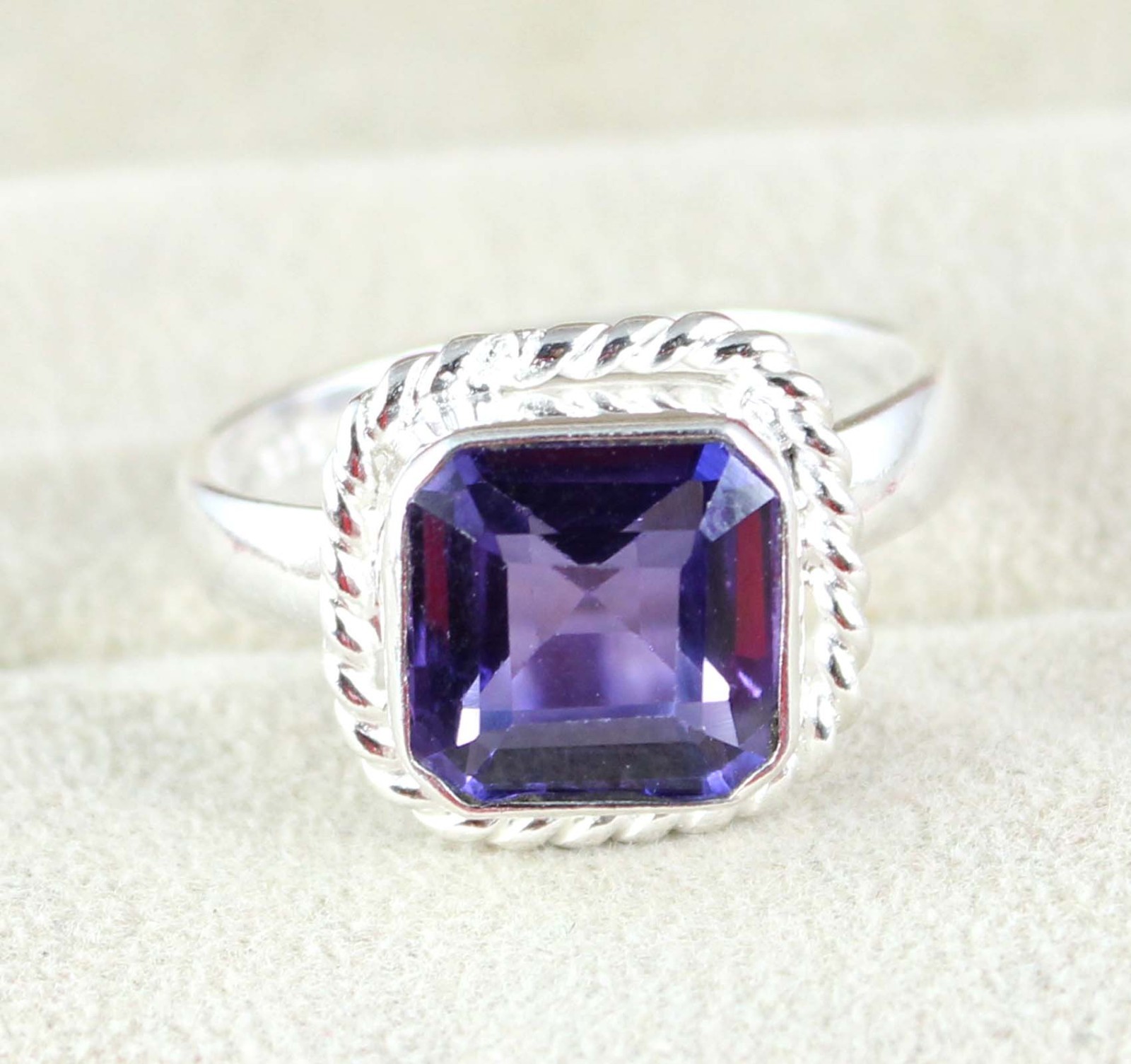 Natural 12.25 Ct Boysenberry Sapphire Octagon Gemstone Ring Free Certification