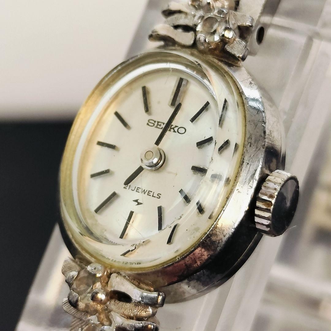 Working condition Seiko SEIKO 21 jewels manual winding ladies’ antique wrist
