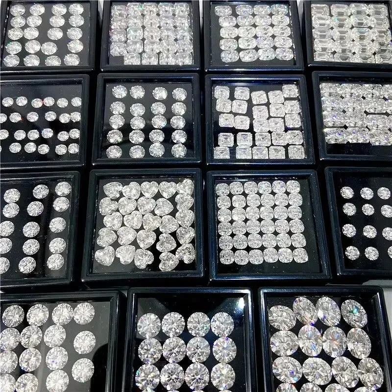 Wholesale Price Round 0.8-1.9mm Moissanite Loose Stone D color VVS1 for Jewelry