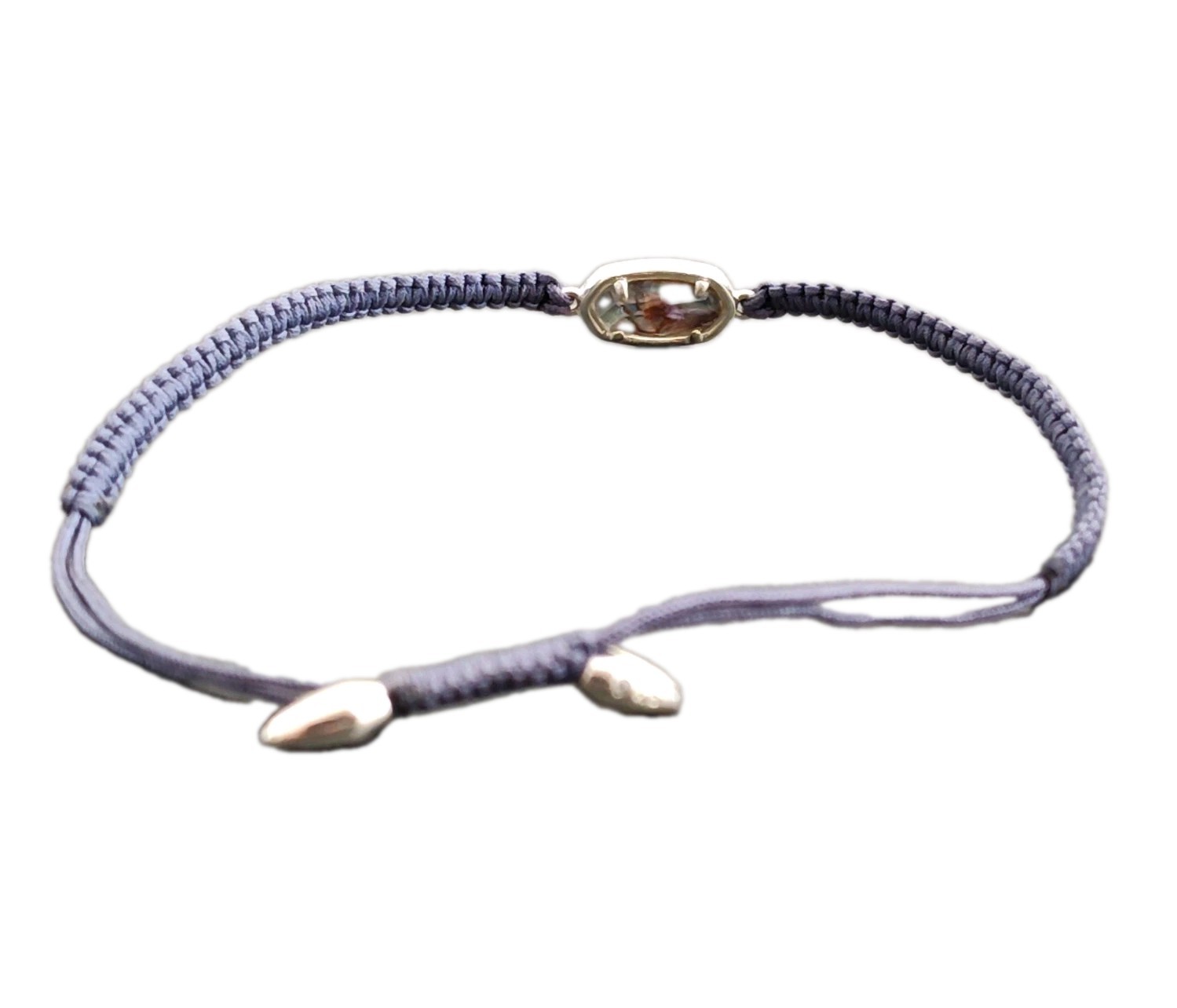 Kendra Scott Muriel Friendship Bracelet Navy/Abalone Large Adjustable Up To 8″