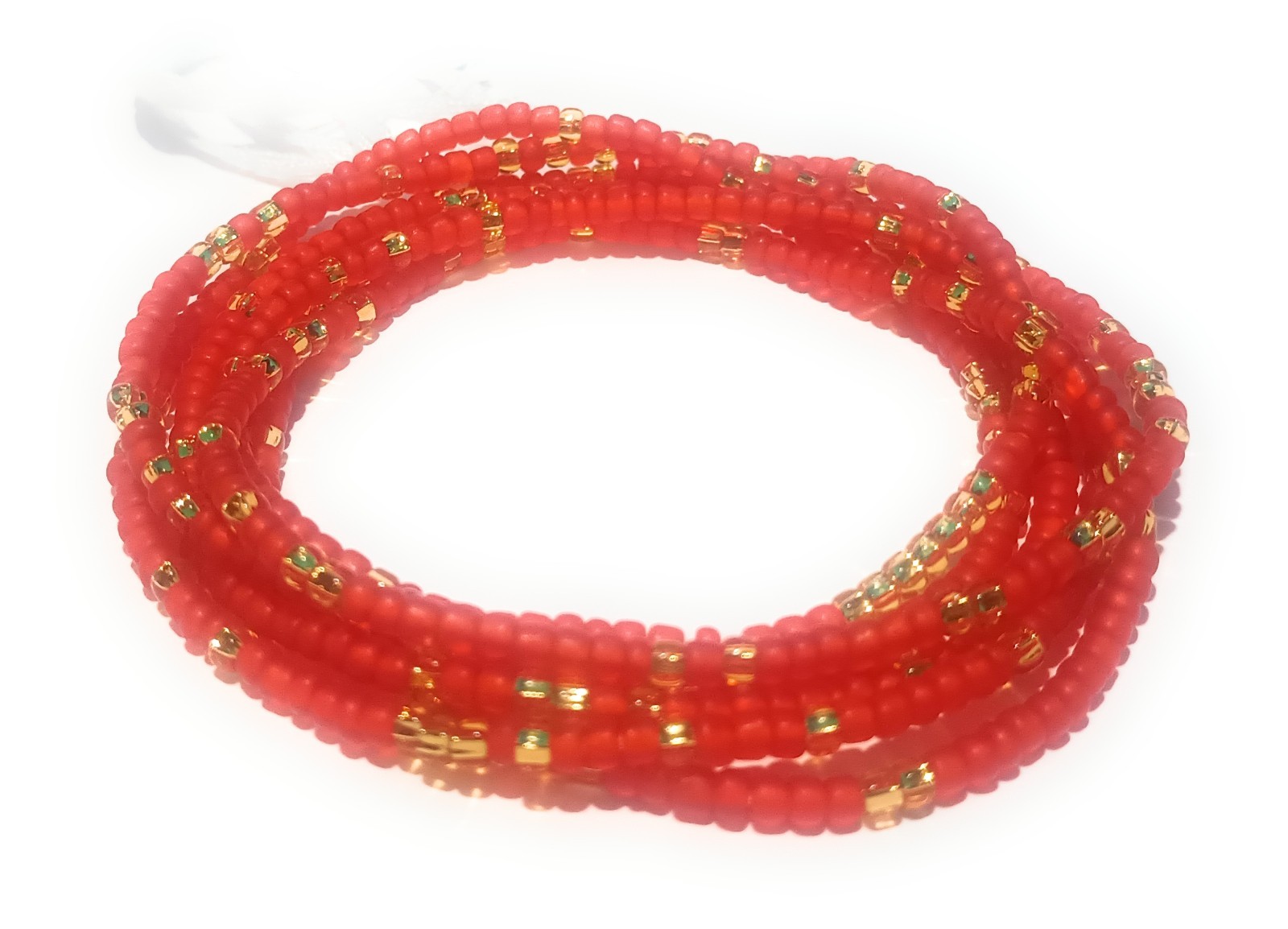 Authentic Waist Beads, Colorful Belly Beads, 44-Inch Tie-On Strands