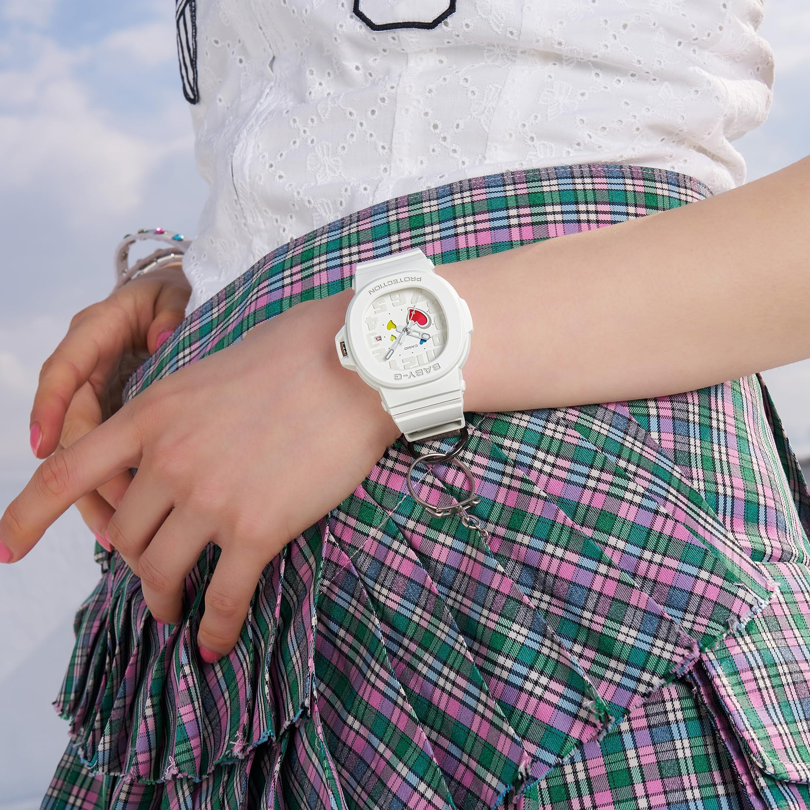 CASIO Baby-G BGA-10-7AJF White Stainless Steel Women’s Watch New in Box