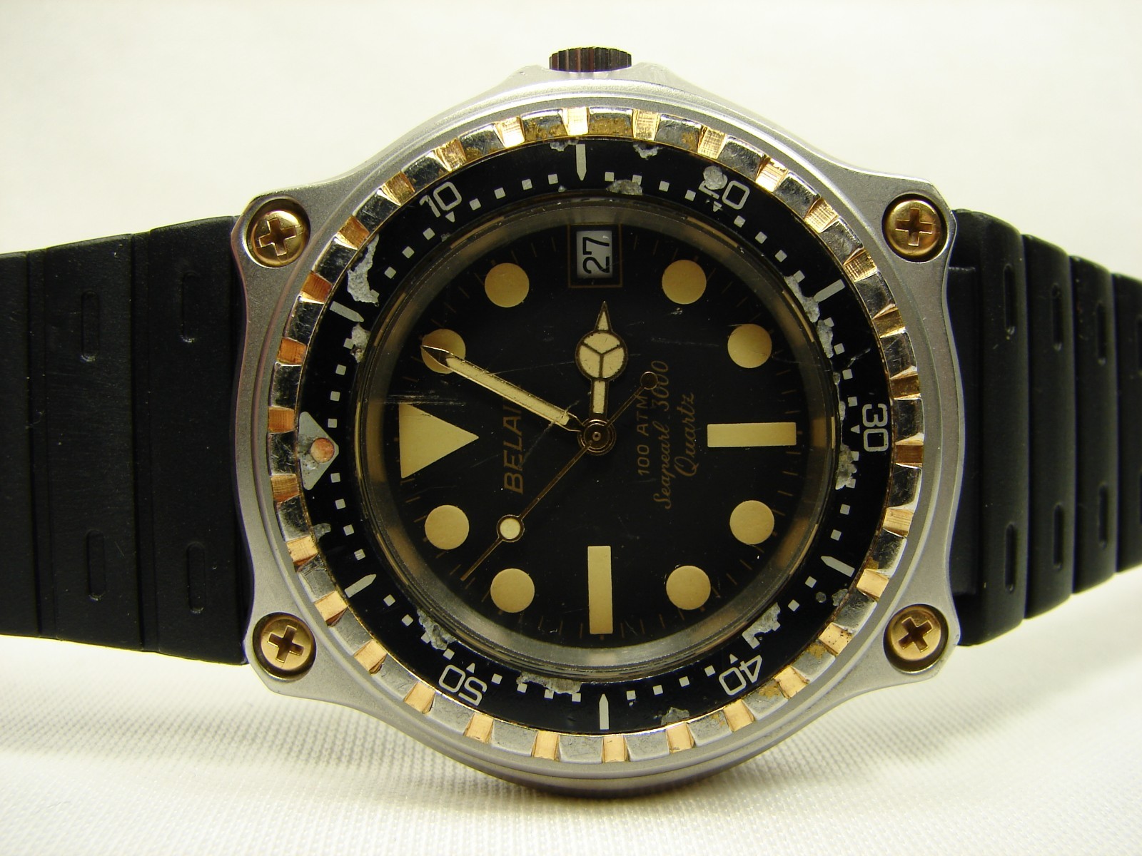 Vintage BELAIR Seapearl 3000 Swiss Quartz Sport Watch