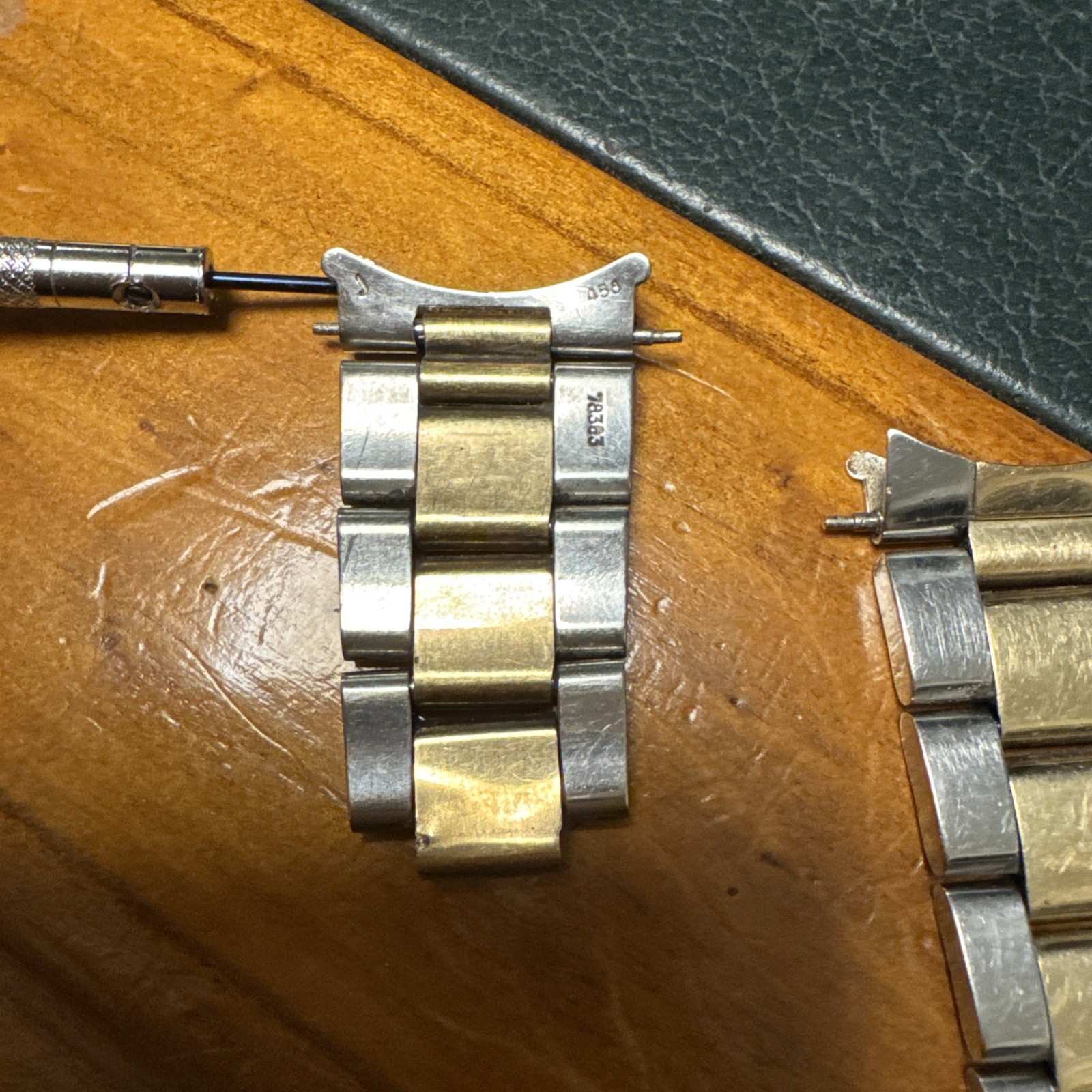Rolex Oyster 78383 Bracelet with 458 ends / flip lock 18k/ss Daytona 16523