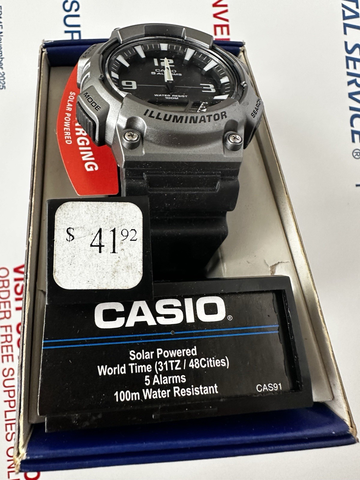 Casio Tough Solar Analog-Digital Watch