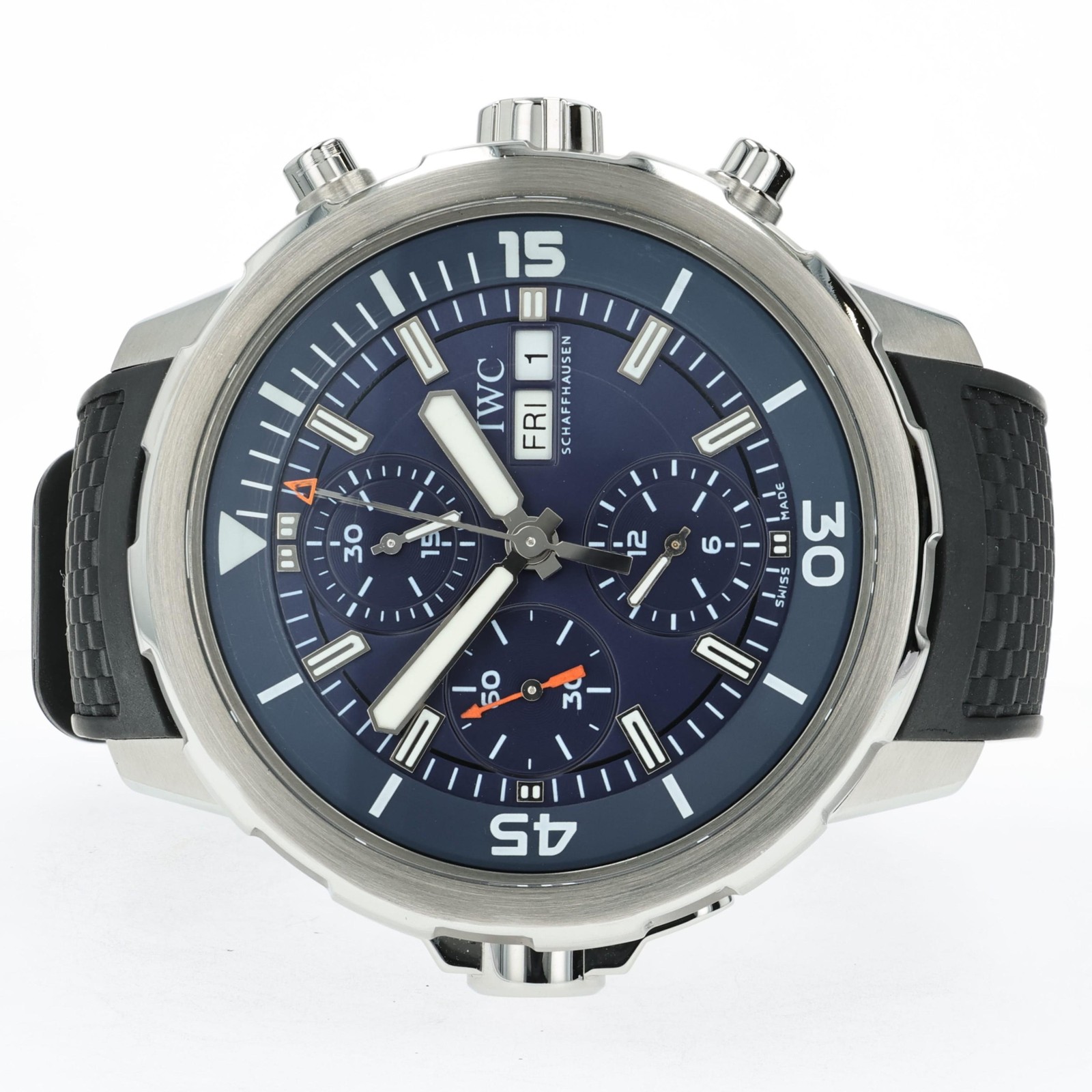 IWC Aquatimer Chronograph Blue Dial Expedition Jacques Cousteau 44mm IW376805
