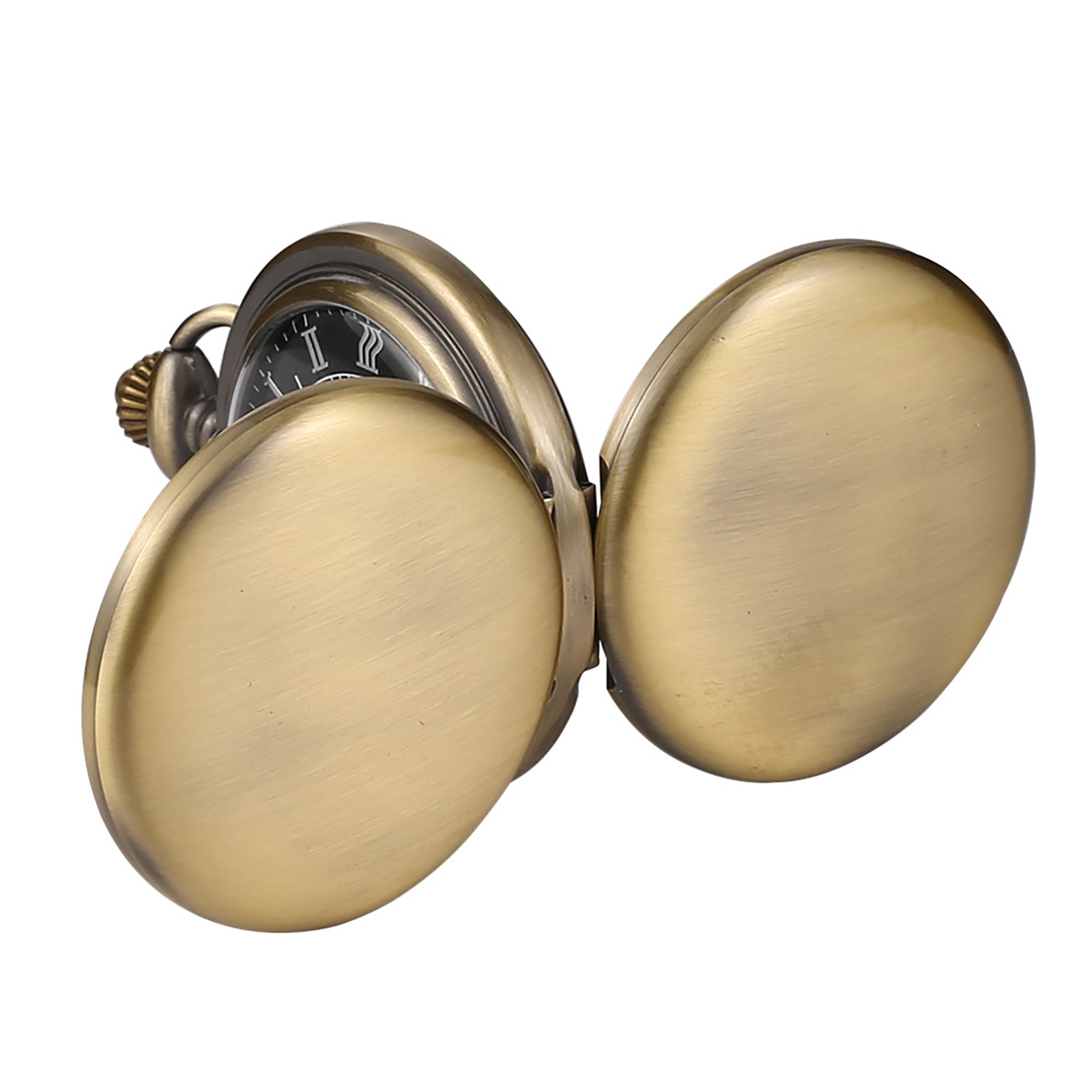 Portable Zinc Alloy Mechanical Vintage Pocket Watch Ideal Gift Men Christmas