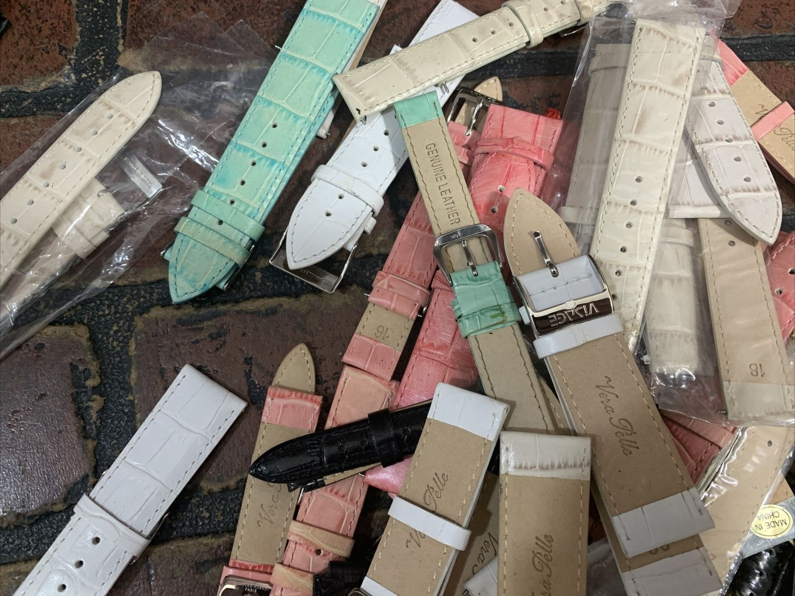 Vera Pelle Watch Wrist Band Strap New Lot of 43