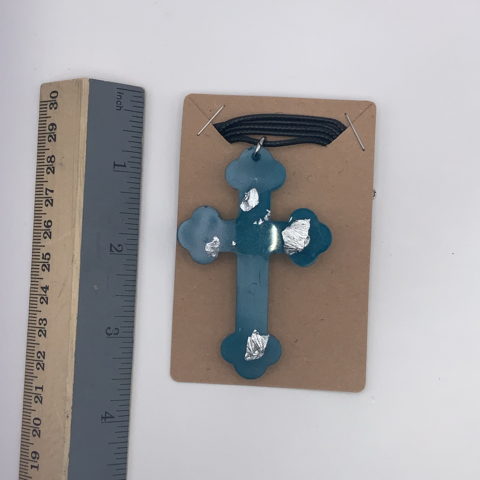 House Of David Handmade Cross Necklace Crystal Ice