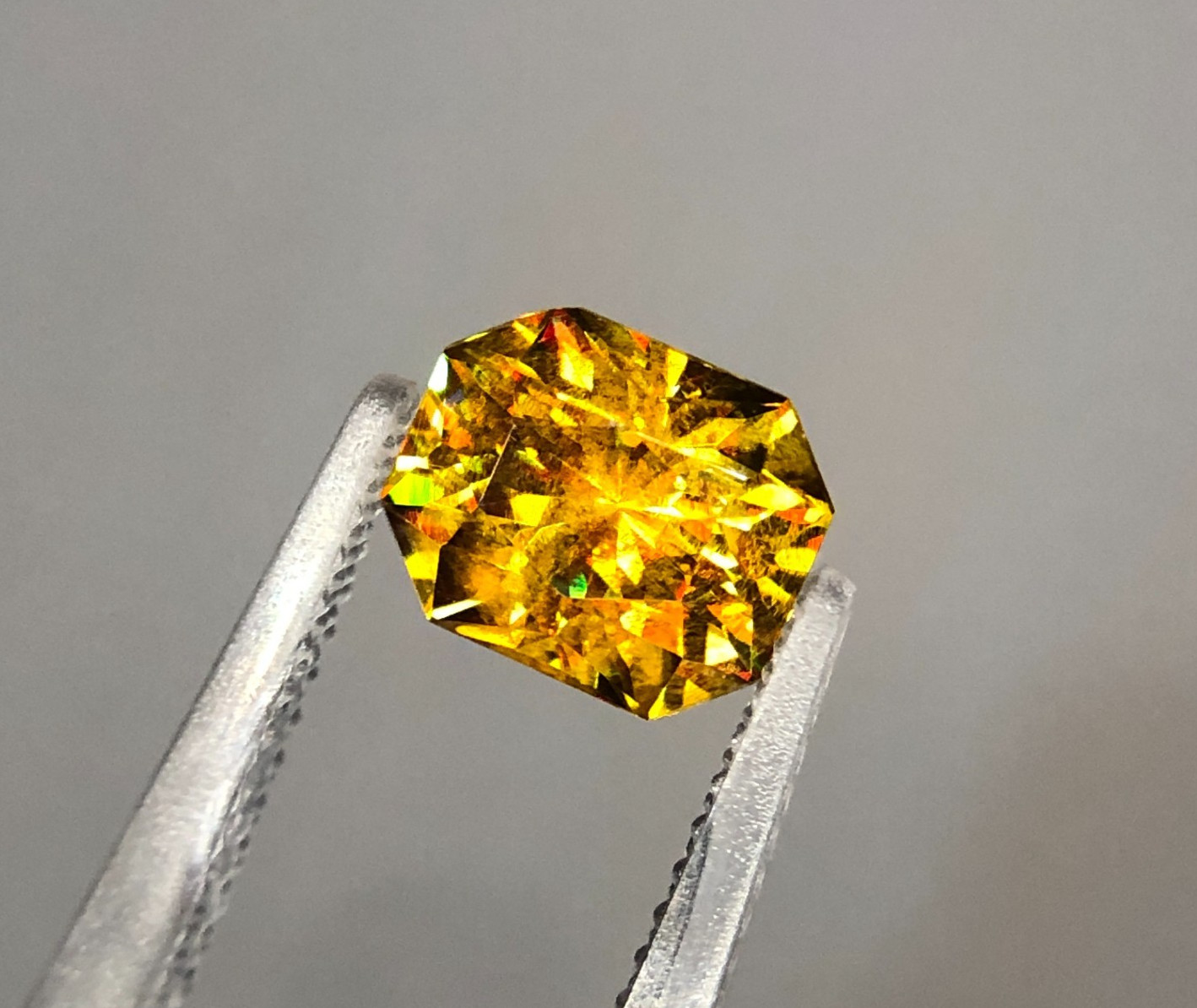 1.75Ct Natural Full Fire Sphene Titanite | Step Cut | Gemstone For Jewelry