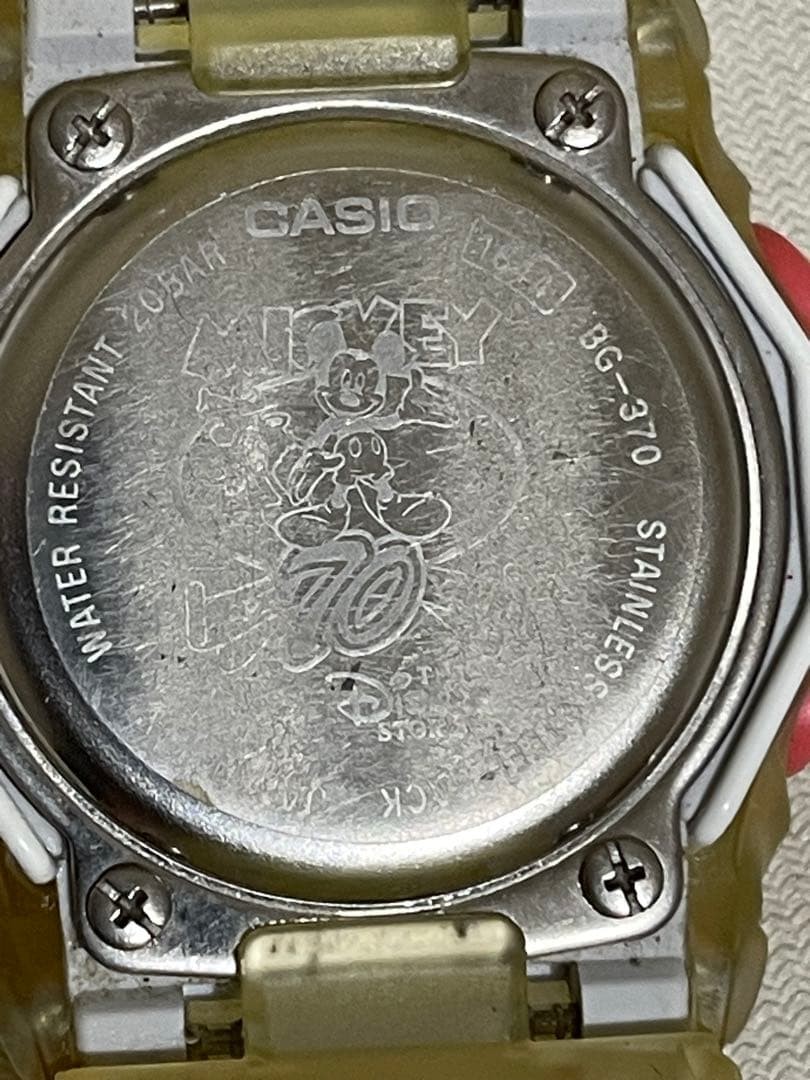 Excellent condition, fully functional CASIO Baby-G BG-370 Mickey Mouse 70th Anni