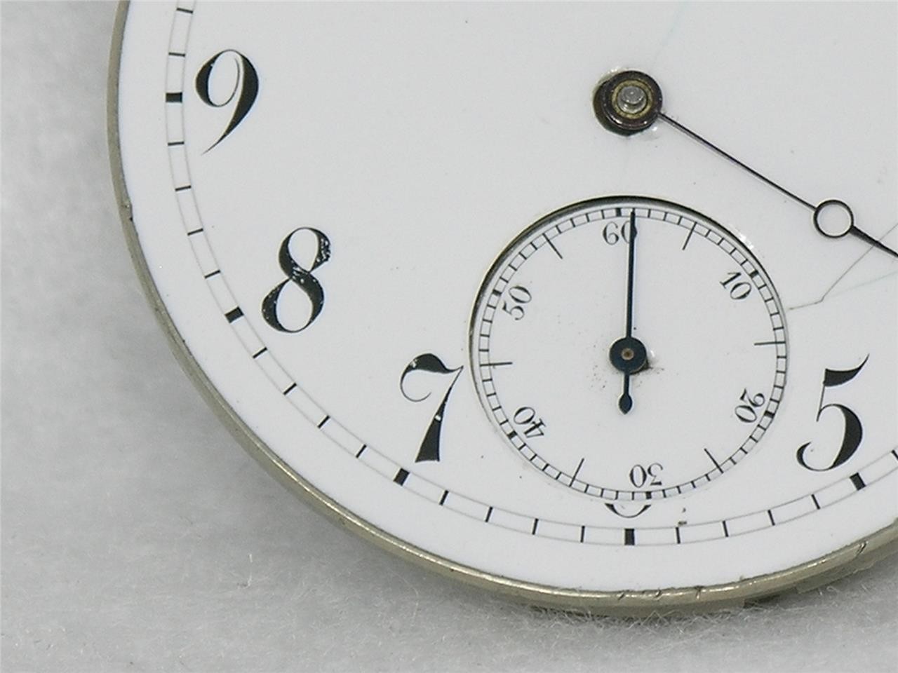 ANTIQUE 43MM ROWE BROS, CHICAGO 21 JEWEL SWISS LECOULTRE BRIDGE MOVEMENT & DIAL