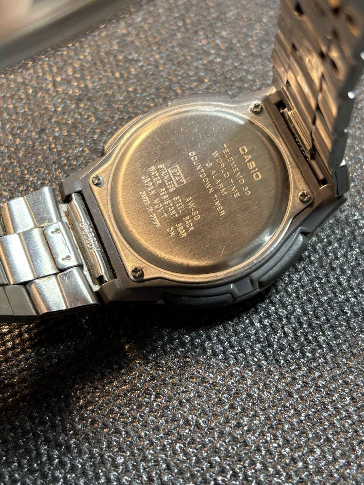 Casio Illuminator 2747 AW-80 World Time Telememo 30 Ana-Digi Watch Runs,#2