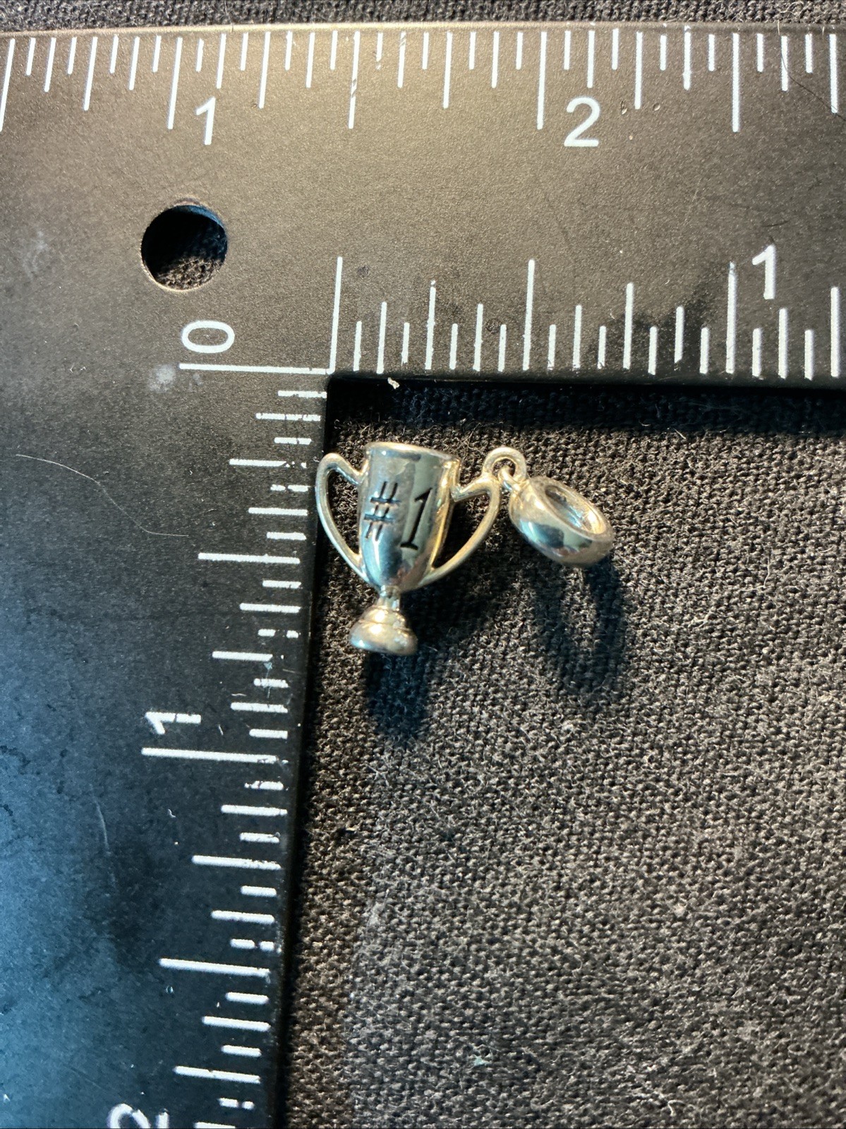 Chamilia Sterling Silver CHAM CN 925 TROPHY ROOM #1 Charm 2010-3372 Lot AP0090