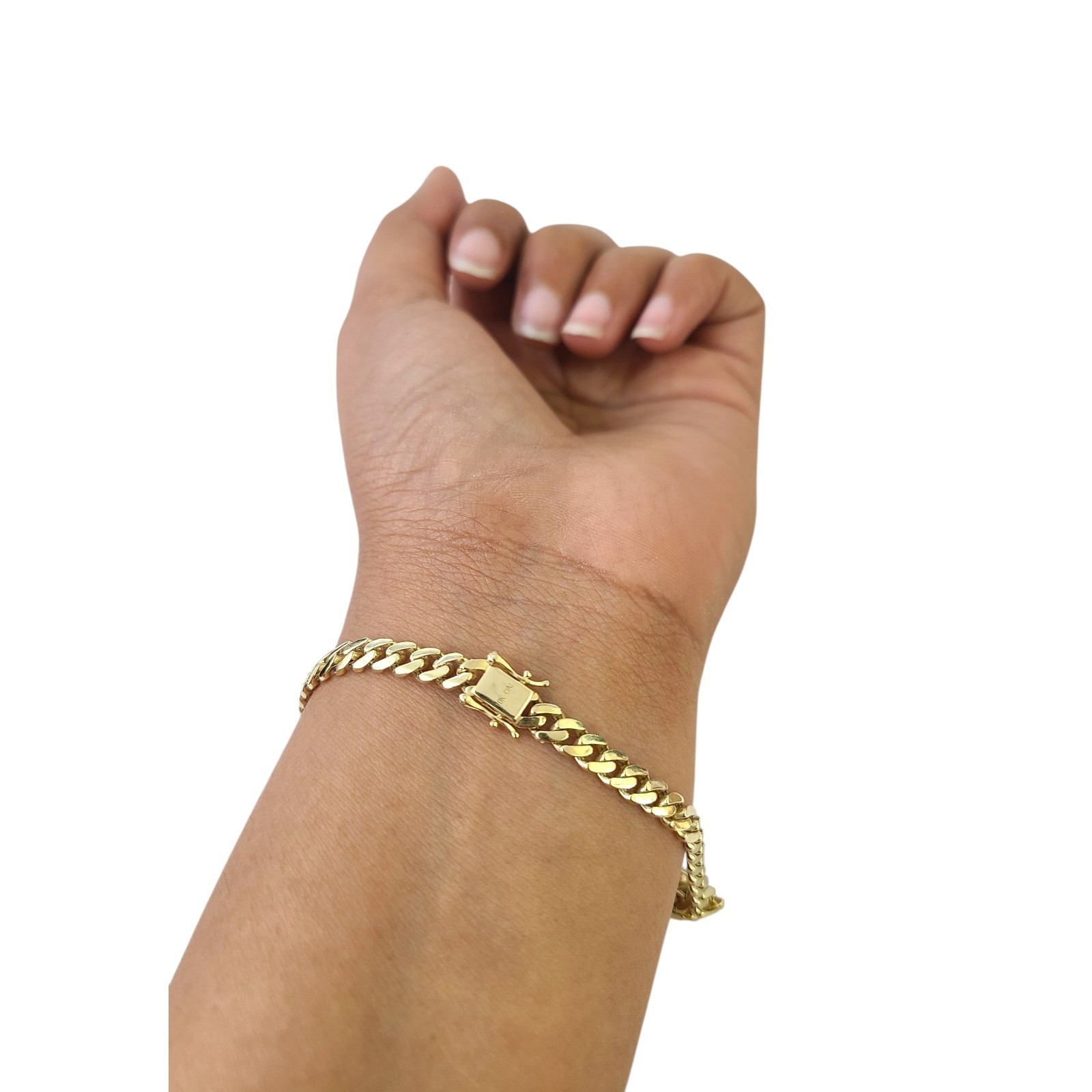 10k Real Gold Miami Cuban Bracelet 5.5mm Link 8″ inch Men Gift Special