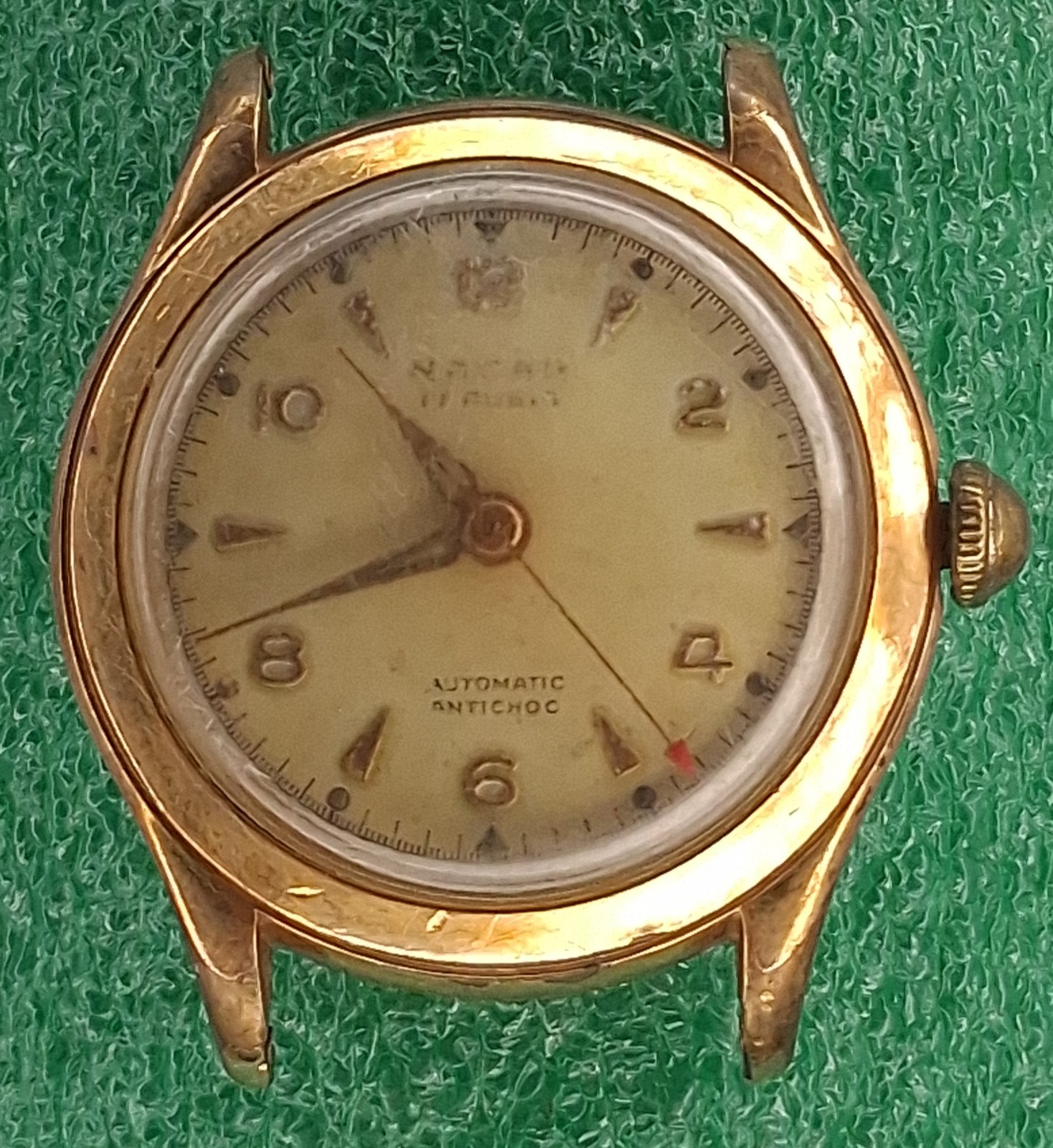 Lot W81 Mens Nacar 17J Automatic Auto Movement Vintage Watch Parts