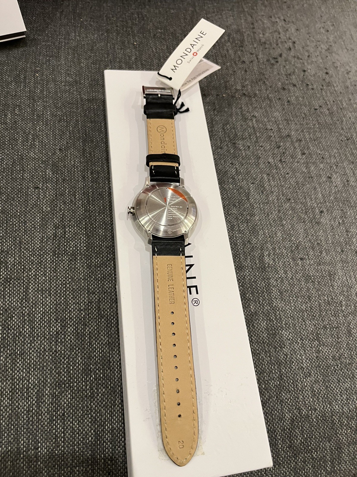 Mondaine Helvetica Smart No1 Bold MH1.B2 Swiss Watch MH1.B2S80.LB New Boxed