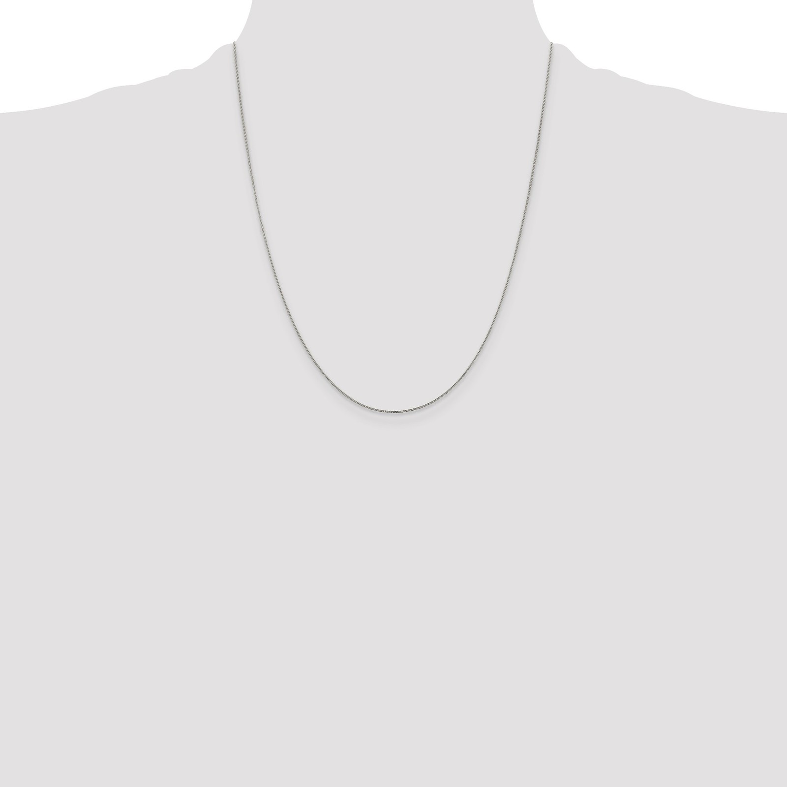 925 Sterling Silver 0.5-3mm Curb Chain Necklace 7-36 Inch Mens Womens