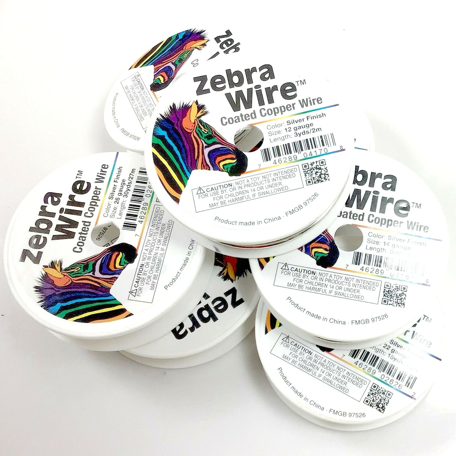 Beading Wire Zebra Silver Round 12,14,16,18,20,22,24,26,28 gauge Free Shipping