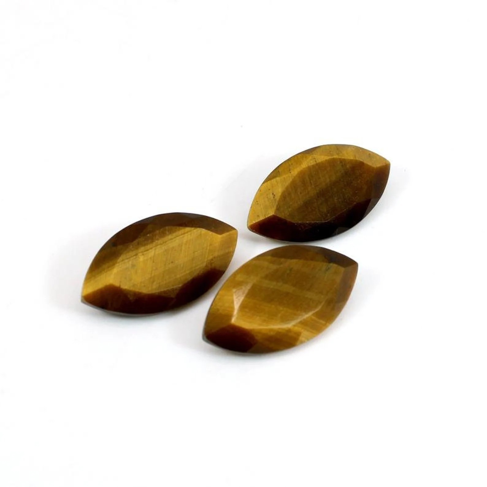 Golden Tiger Eye Marquise Faceted Cut 5x10mm to 12x24mm Wholesale Gemstone